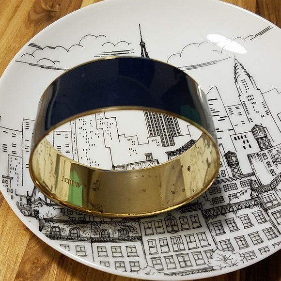 J. Crew ~ Wide Bangle Bracelet in Navy - Picture 3 of 4